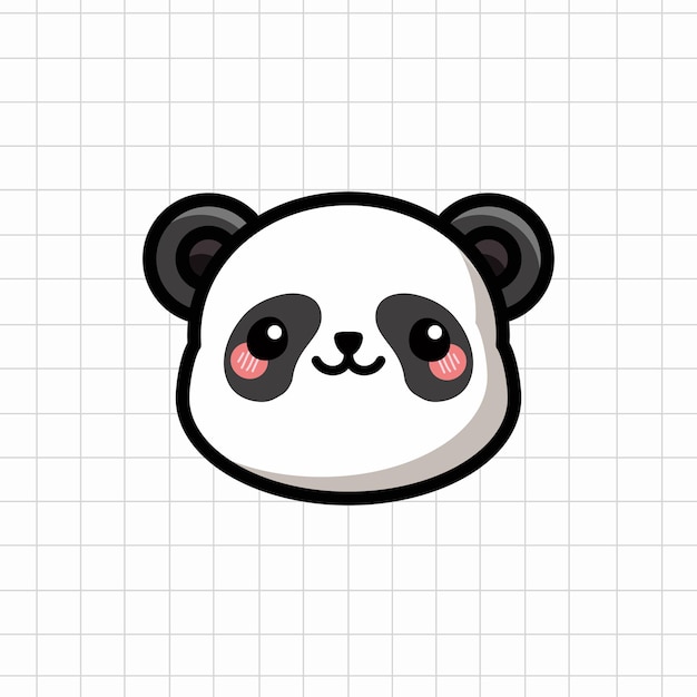 Cute Panda Vector Illustration