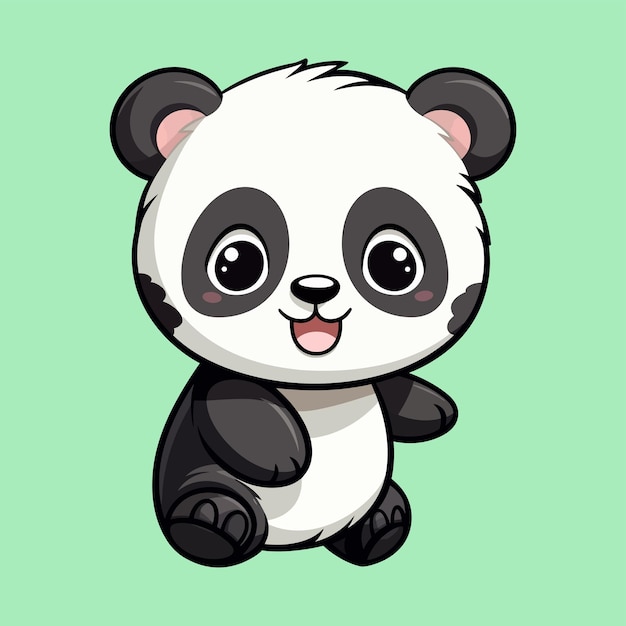 Cute Panda Vectors Cute Panda Illustration Panda Cartoon vector