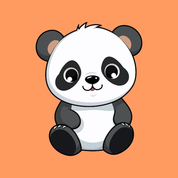 Cute Panda Vectors Cute Panda Illustration Panda Cartoon vector