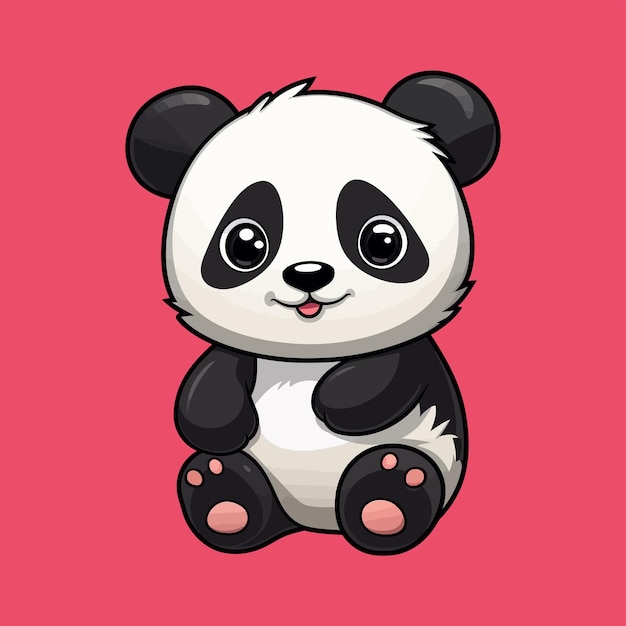 Cute Panda Vectors Cute Panda Illustration Panda Cartoon vector