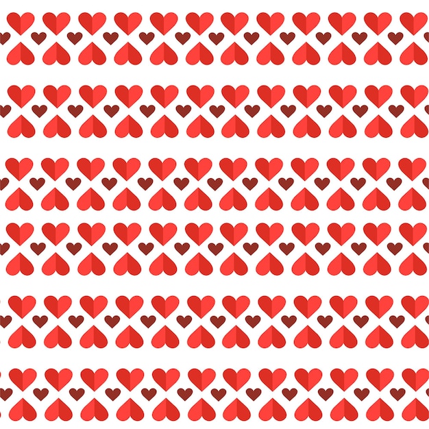 Cute pattern of hearts for Valentine's Day