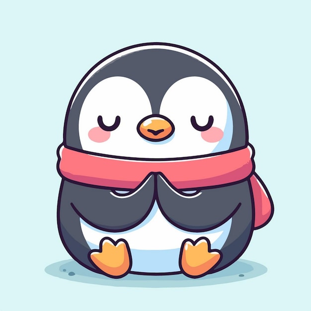 Vector cute penguin vector