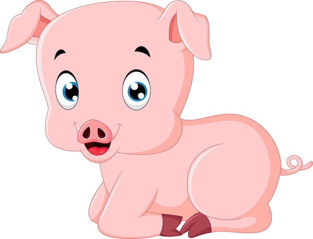 Cute pig cartoon