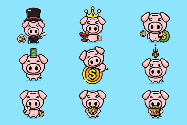 cute piggy bank design