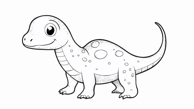 Cute Plateosaurus Coloring Page for Kids