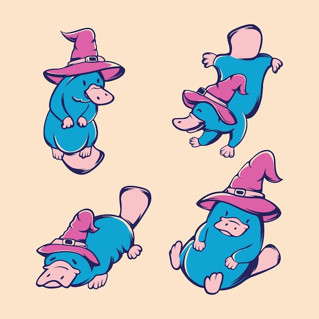 Cute Platypus Vector Asset Art