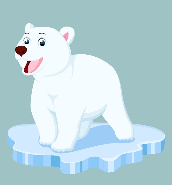 Cute Polar Bear cartoon 