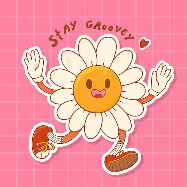 Cute positive vibes illustration