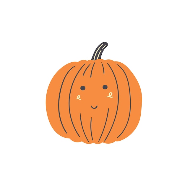 Cute pumpkin vegetable