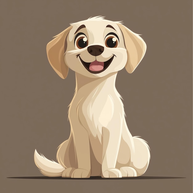 Cute Puppy Cartoon Dog Vector