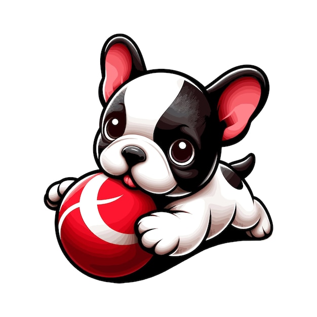 Cute Puppy Vector Illustration