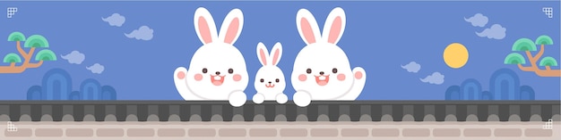 a cute rabbit illustration