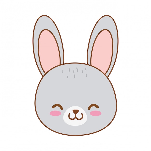 Cute rabbit woodland character