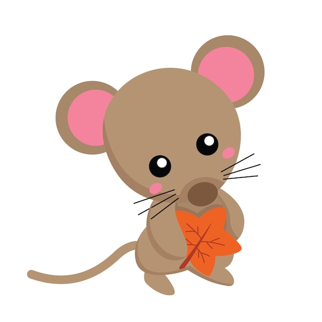 Cute Rat Mouse Animal Illustration Vector Clipart