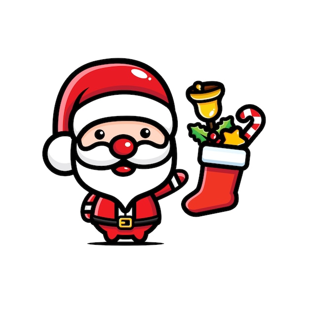 cute santa claus designs and socks