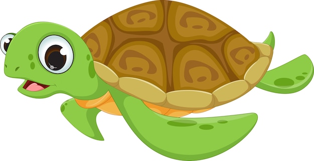 Cute sea turtle cartoon