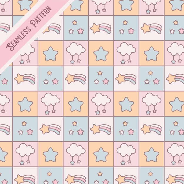 Cute seamless pattern Premium vector