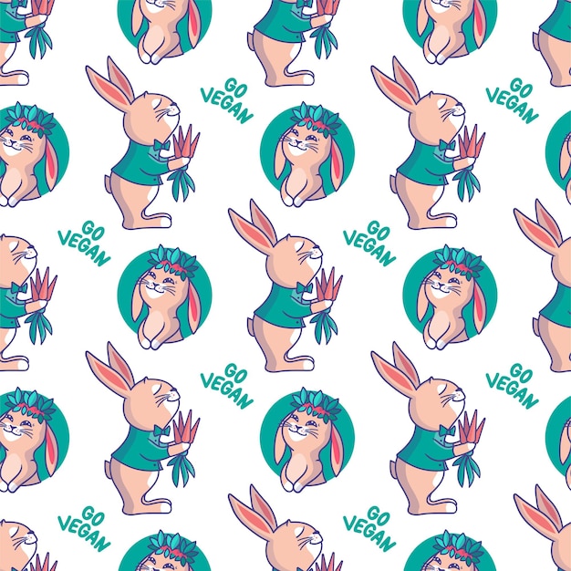 The cute seamless pattern