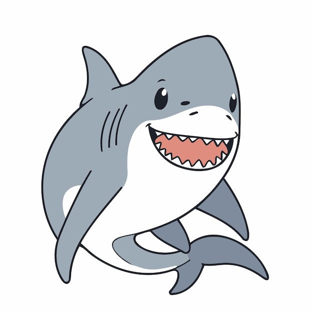 Cute Shark for children vector illustration