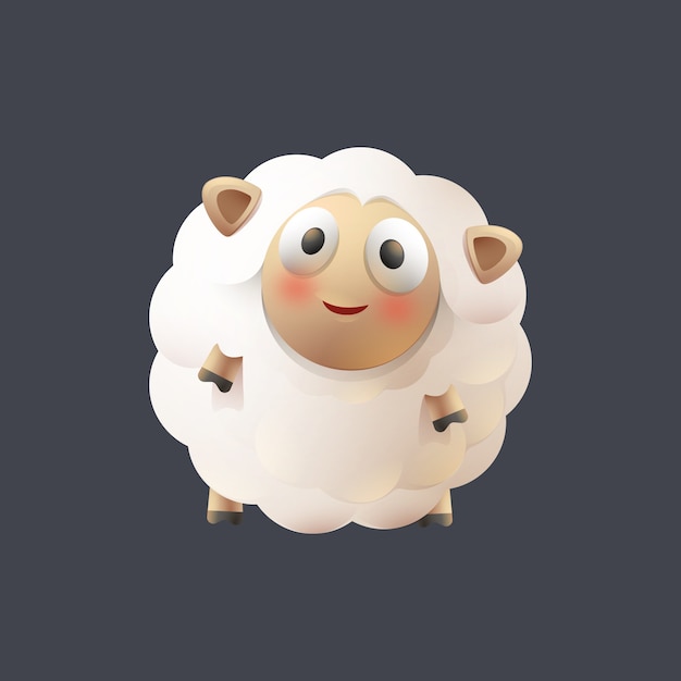 Cute Sheep Illustration