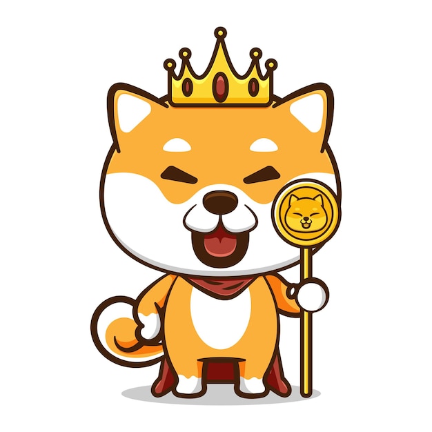 Cute shiba inu vector design