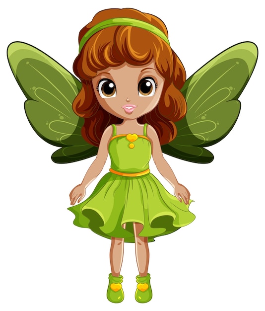 Cute simple cartoon fairy