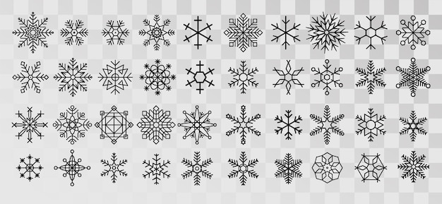 Cute snowflake collection