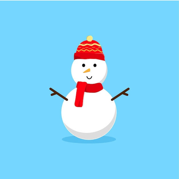 Cute snowman illustration