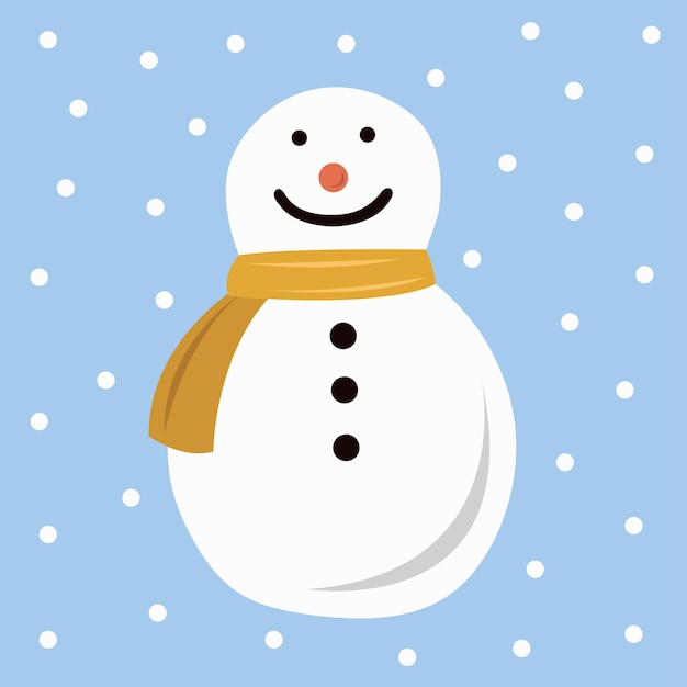 Cute snowman illustration