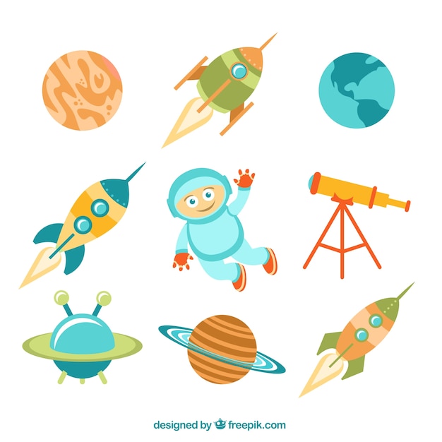 Cute space elements