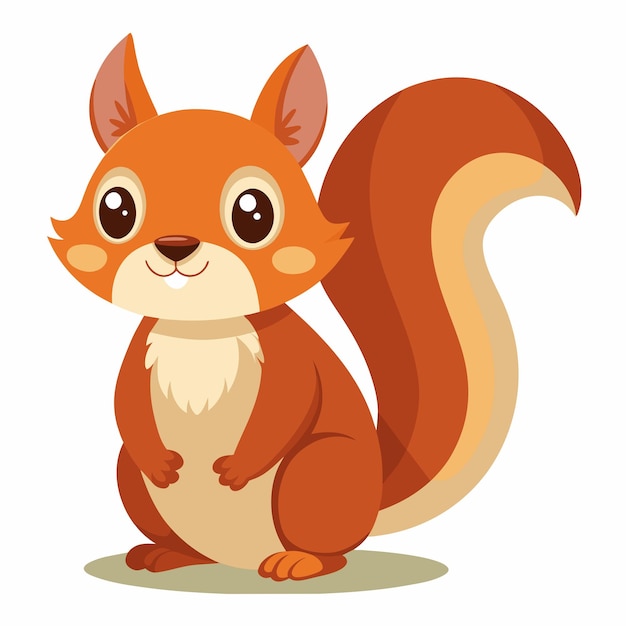 cute squirrel vector