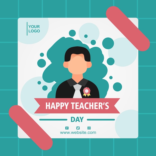 Cute sticker teacher day