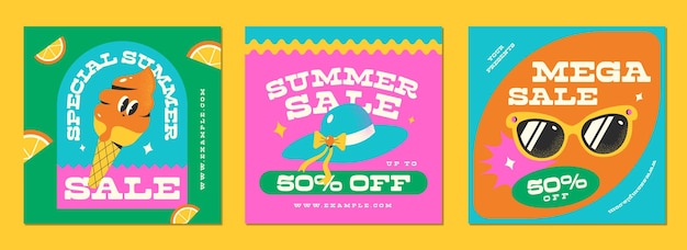 Cute Summer Sale Social Media Banner Template