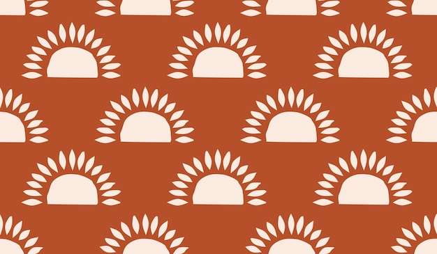 Vector cute sun pattern background vector design