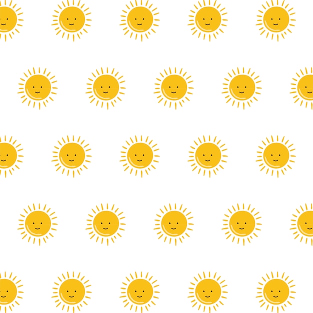 Cute sun pattern