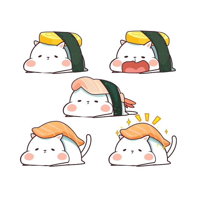 Cute Sushi Illustration