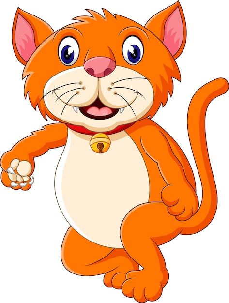 Cute tiger cartoon roaring