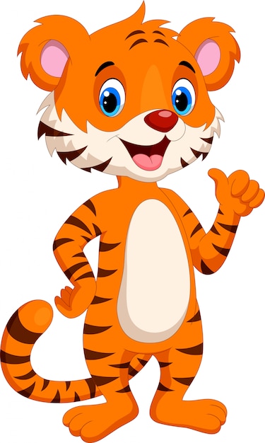 Cute tiger cartoon