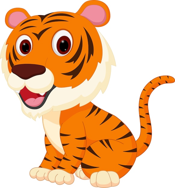 Cute tiger cartoon 