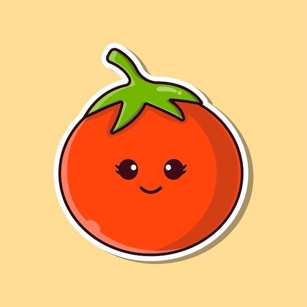 Cute Tomato Illustration