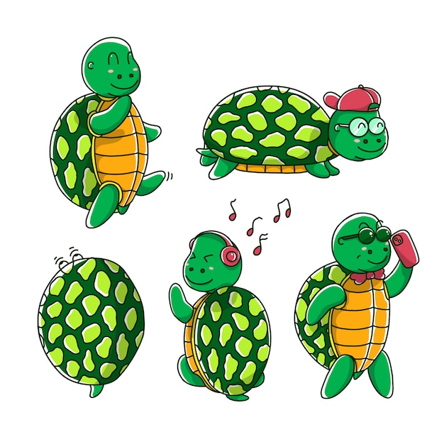 Cute Turtle Poses