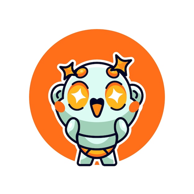 Cute tuyul ghost cartoon vector icon illustration