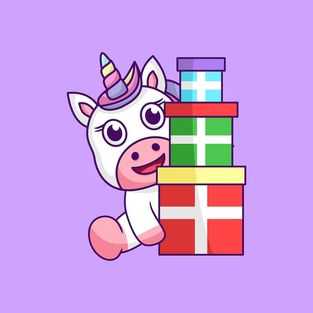 Cute unicorn illustration, cute and fun