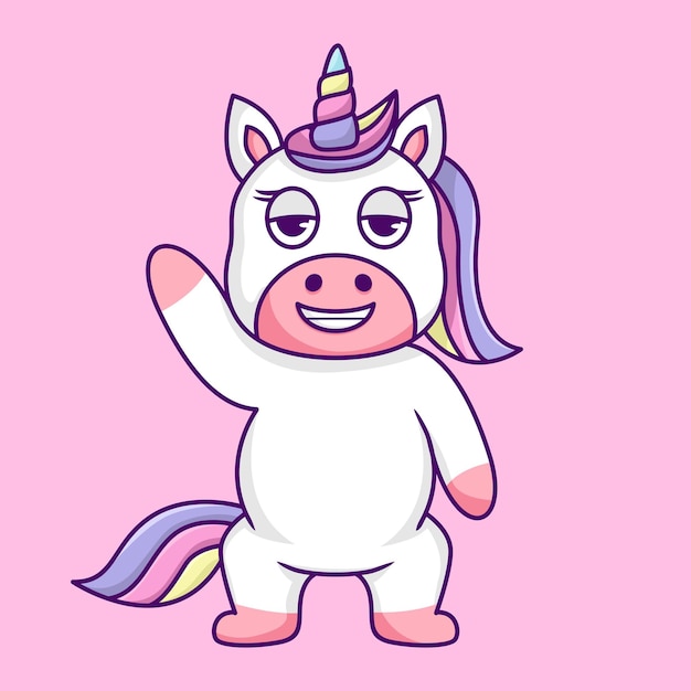 Cute unicorn illustration, cute and fun