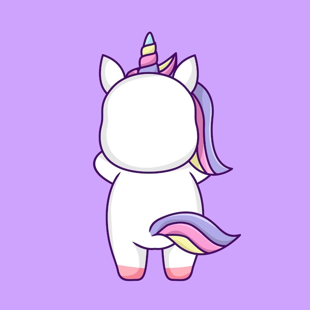 Cute unicorn illustration, cute and fun