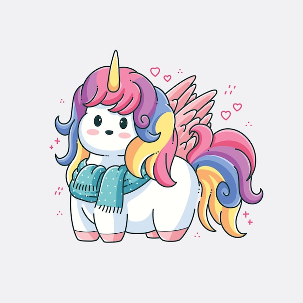 cute unicorn vector illustration design