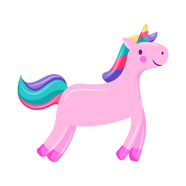 Cute unicorn vector