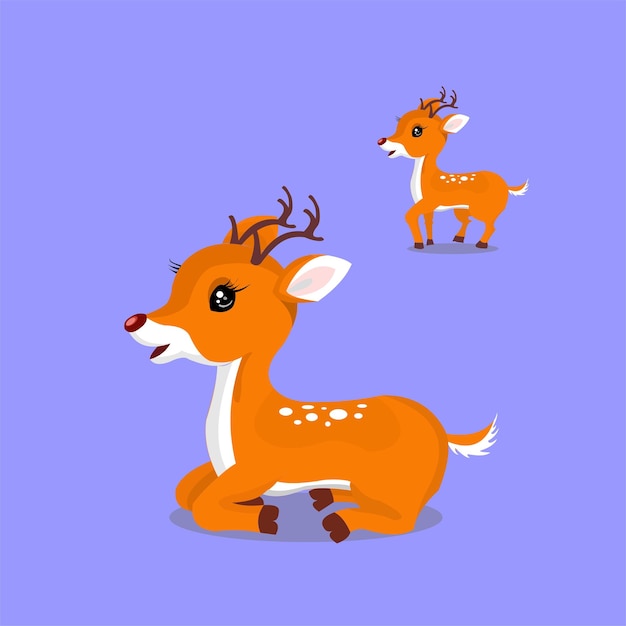 cute and unique cartoon deer