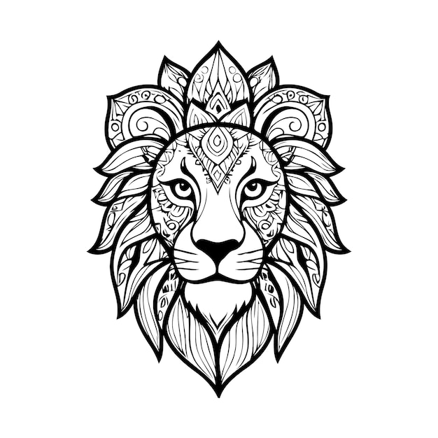 Vector cute vector illustration for adults coloring books