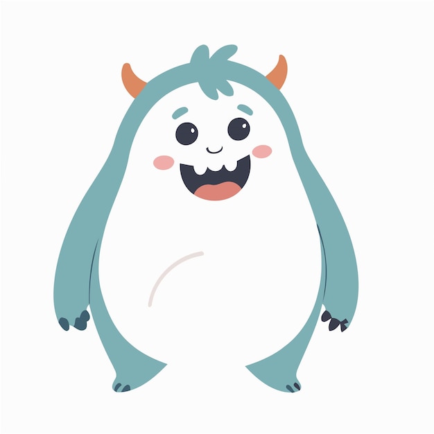 Cute vector illustration of a Monster for kids story book